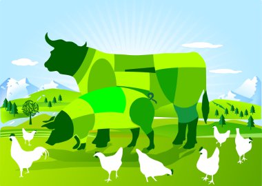 Bio-dynamic agriculture clipart