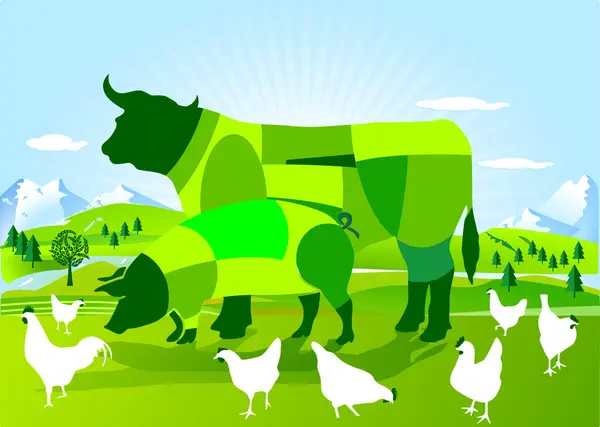 生物动态农业 — 图库矢量图片
