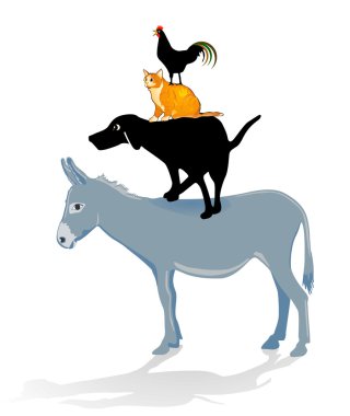 Bremen town musicians clipart