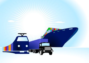 Container Logistic clipart