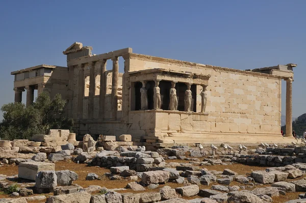 Erechtheion 庙雅典和 poseydon — 图库照片