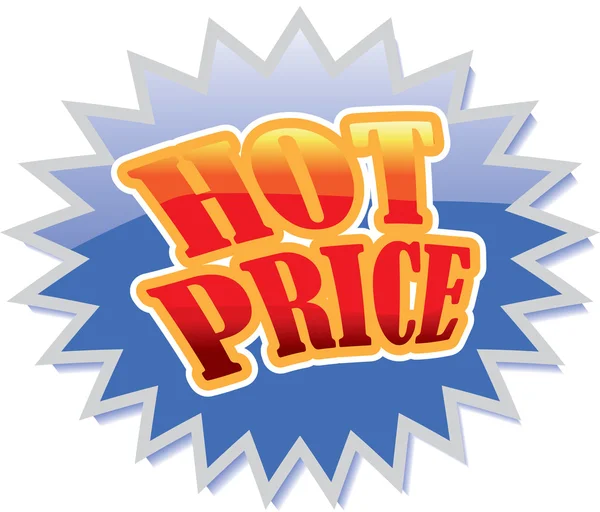Heißes Preisschild — Stockvektor