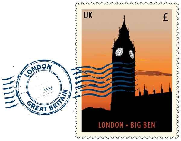 Oblitération de Londres — Image vectorielle