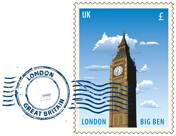 Почтовый штемпель из Лондона — стоковый вектор