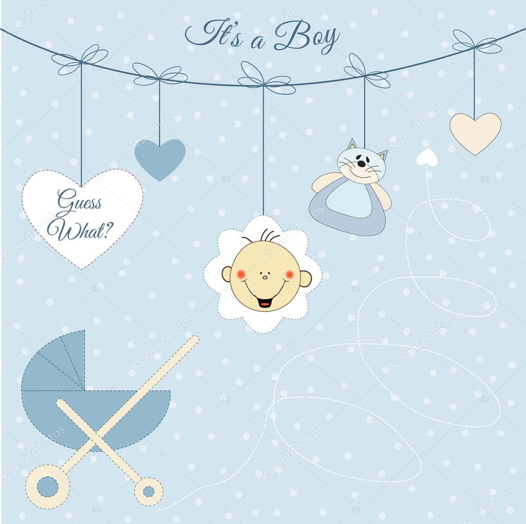Baby boy announcement