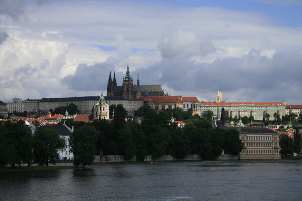 Prague with the castle (capital of the czech repulic)