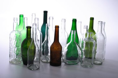 Glass bottles clipart