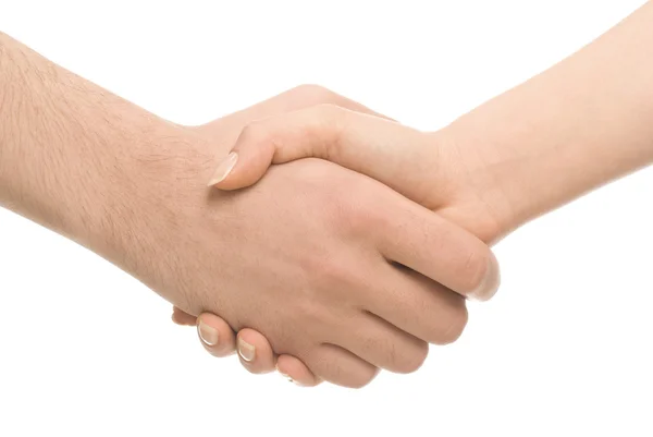 Business or friendly handshake — Stock Photo, Image