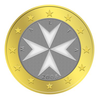 Maltese Euro Coin clipart