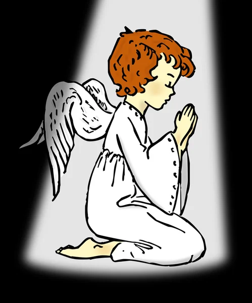 Dua eden melek — Stok fotoğraf