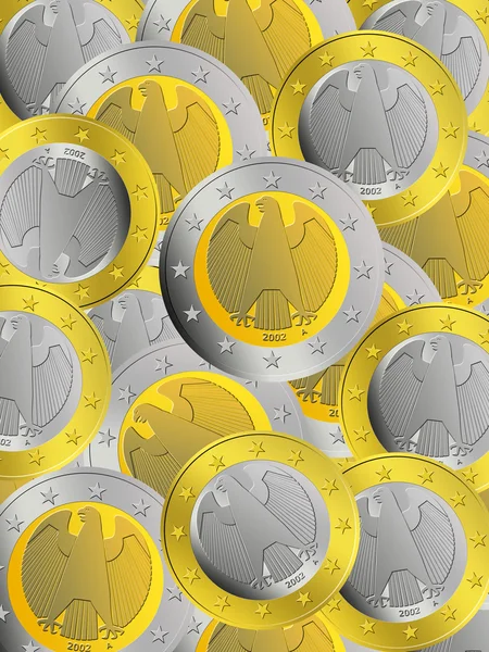 German Euro Coins — Stock Photo, Image