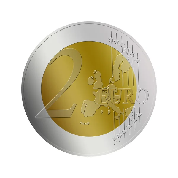 Two Euro Coin — Stock Photo, Image
