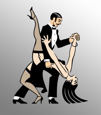 Tango Dancers clipart