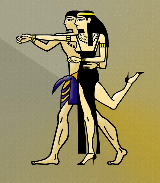 Pareja egipcia danza —  Fotos de Stock