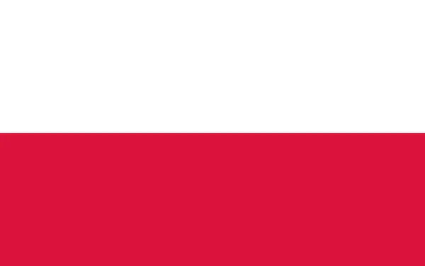 Polen flagga — Stockfoto