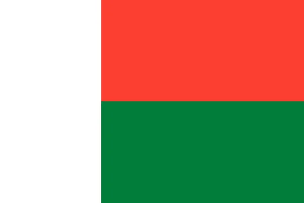 Мадагаскарский флаг — стоковое фото