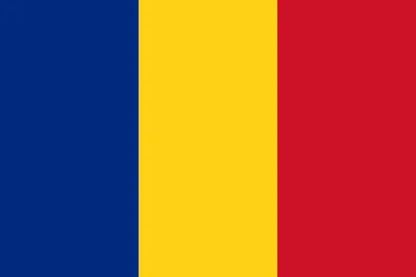 Rumänien-Flagge — Stockfoto
