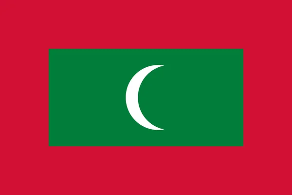 Flaga Malediwów — Zdjęcie stockowe