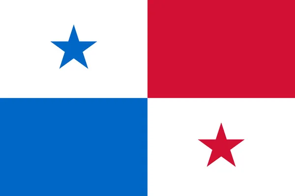 Flaga panamska — Zdjęcie stockowe
