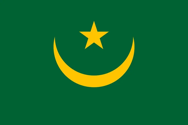 Mauritania Bandera —  Fotos de Stock