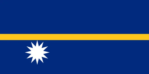 Vlajka Nauru — Stock fotografie