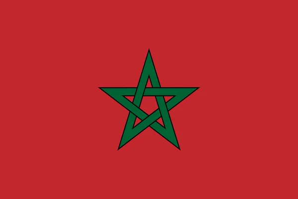 Bandeira de Marrocos — Fotografia de Stock