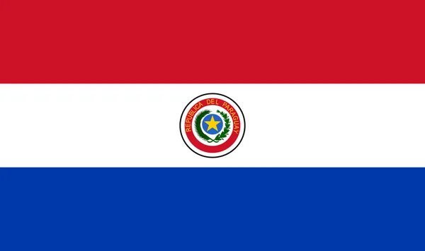 Flagge Paraguays — Stockfoto
