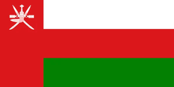 Оманский флаг — стоковое фото