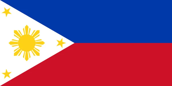 Flaga Filipin — Zdjęcie stockowe