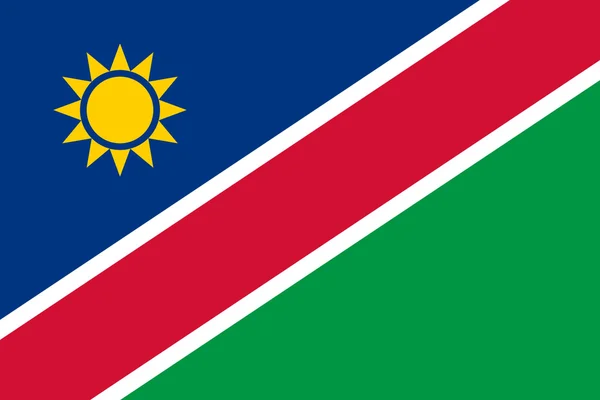 Namibie Drapeau — Photo