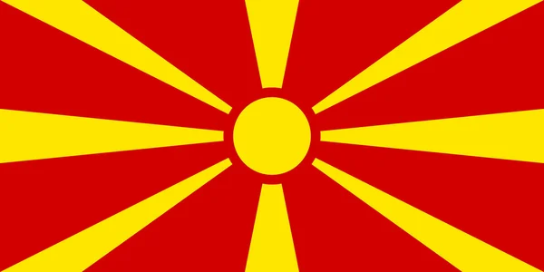 Bandeira Macedónia — Fotografia de Stock