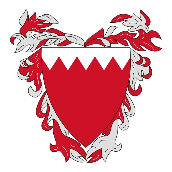 Escudo de Armas de Bahrein — Foto de Stock