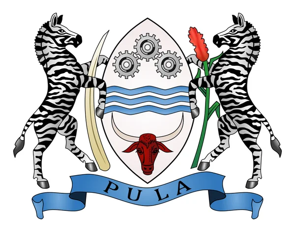 博茨瓦纳的徽章 — 图库照片
