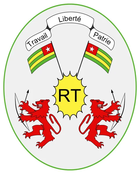 Togoisches Wappen — Stockfoto