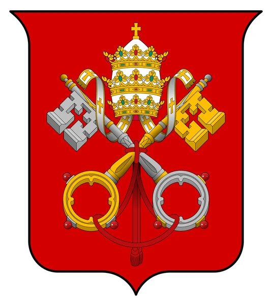 Escudo de armas de la Ciudad del Vaticano — Foto de Stock