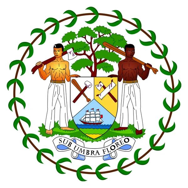 Belize Wappen — Stockfoto