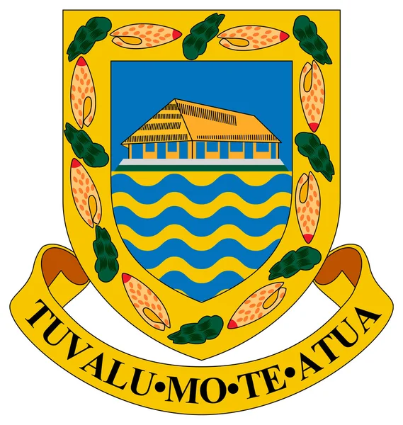 图瓦卢的徽章 — 图库照片