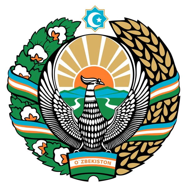 Uzbekistán znak — Stock fotografie