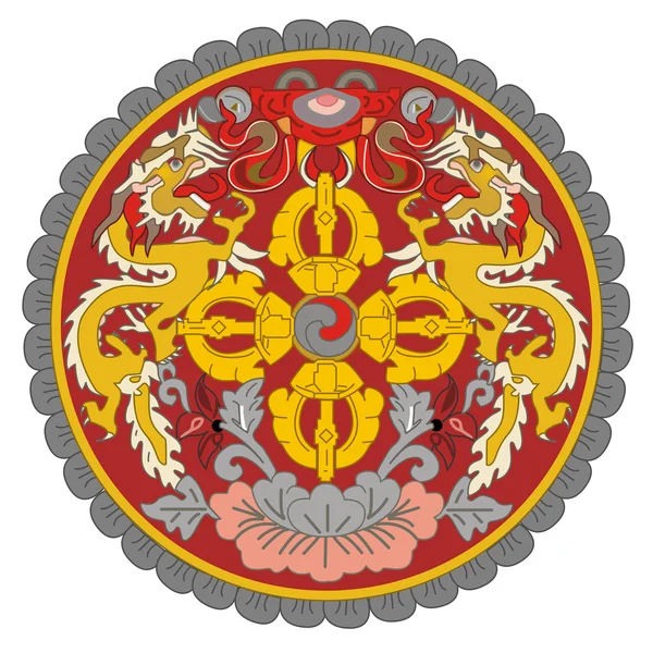不丹的徽章 — 图库照片