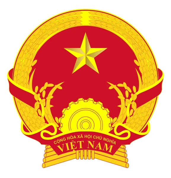 Vietnam wapenschild — Stockfoto