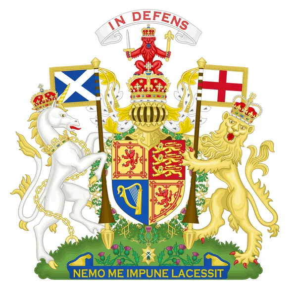 Герб Великобритании — стоковое фото