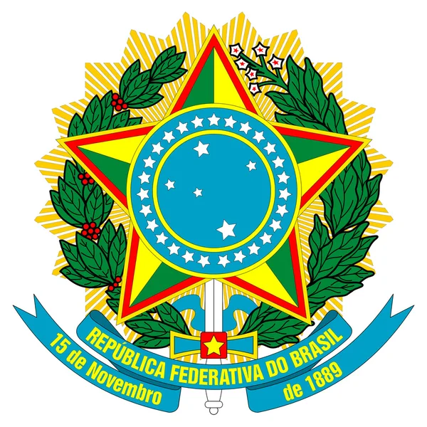 Brasilianisches Wappen — Stockfoto