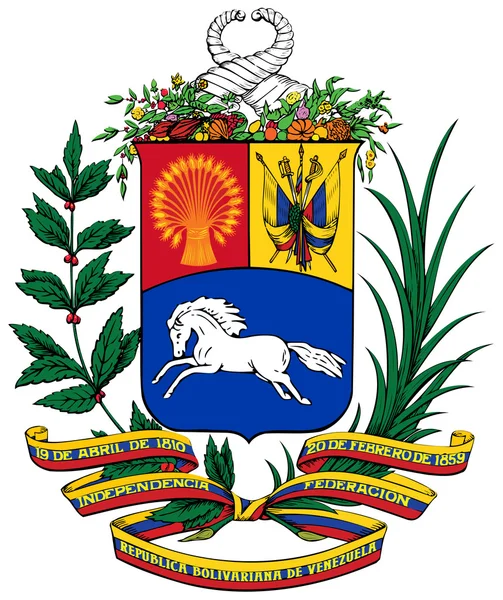 委内瑞拉的徽章 — 图库照片