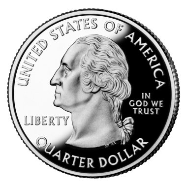 US Quarter Dollar clipart