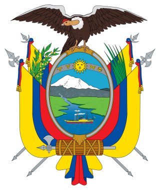 Ecuador coat of arms clipart