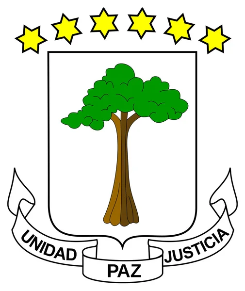 Guinea Ecuatorial escudo de armas — Foto de Stock