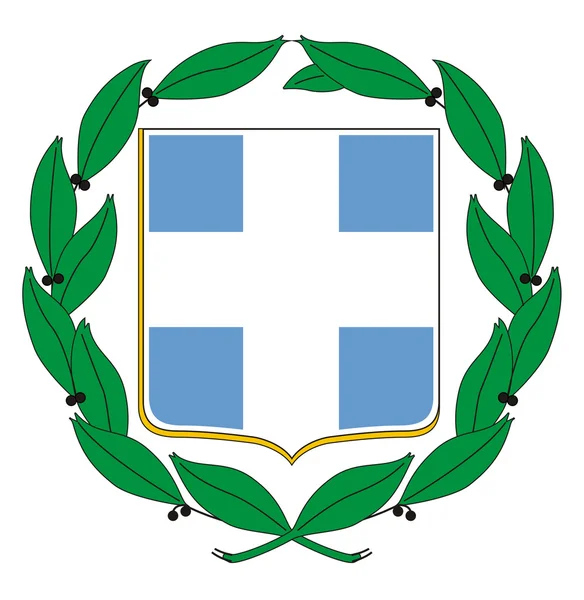 Griechisches Wappen — Stockfoto