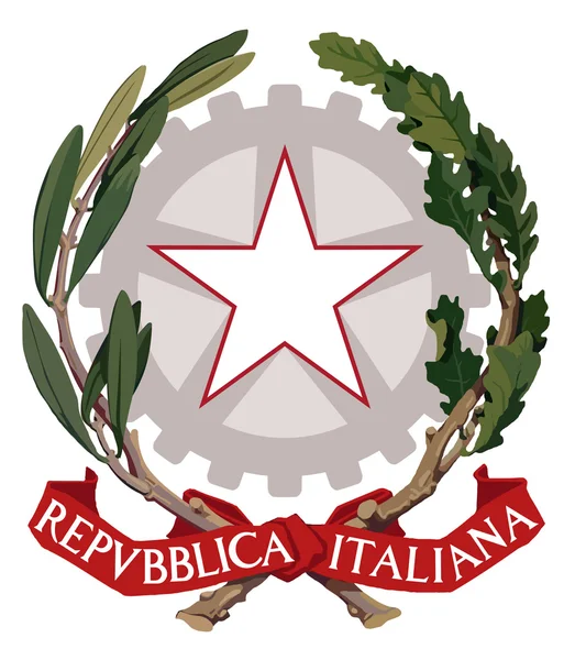 Герб Италии — стоковое фото
