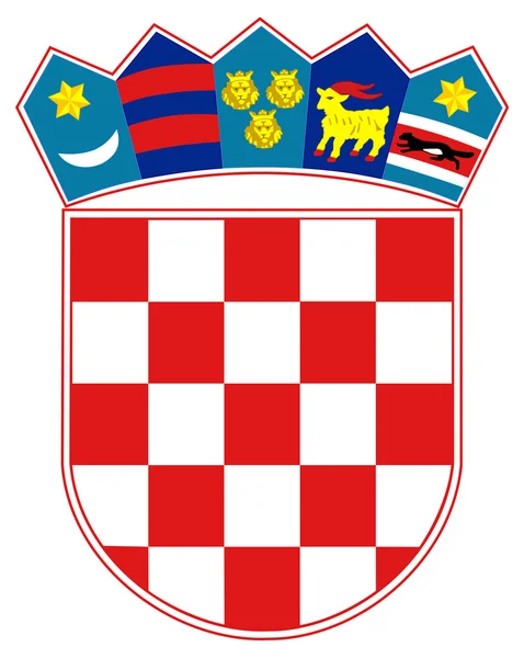 Kroatien vapensköld — Stockfoto