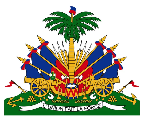 Brasão de armas haiti — Fotografia de Stock